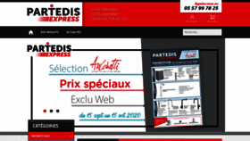 What Partedis-express.com website looked like in 2020 (3 years ago)