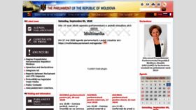 What Parlament.md website looked like in 2020 (5 years ago)