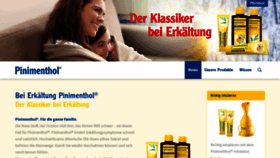 What Pinimenthol.de website looked like in 2020 (3 years ago)