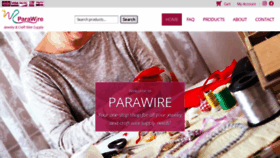 What Parawire.com website looked like in 2020 (3 years ago)