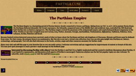 What Parthia.com website looked like in 2020 (3 years ago)