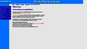 What Pruefziffer.de website looked like in 2020 (3 years ago)