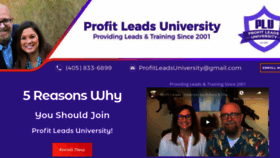 What Profitleads.com website looked like in 2020 (3 years ago)