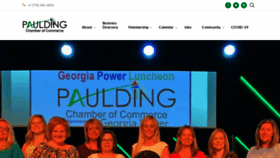 What Pauldingchamber.org website looked like in 2020 (3 years ago)