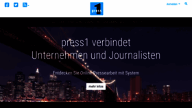 What Press1.de website looked like in 2020 (3 years ago)