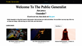 What Publicgeneralist.com website looked like in 2020 (5 years ago)