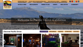 What Pacificgrove.org website looked like in 2020 (3 years ago)