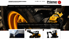 What Priemer-baumaschinen.de website looked like in 2020 (3 years ago)