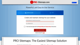 What Pro-sitemaps.com website looked like in 2020 (4 years ago)