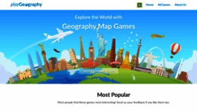 What Playgeography.com website looked like in 2020 (3 years ago)