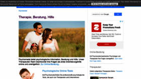What Psychomeda.de website looked like in 2020 (3 years ago)