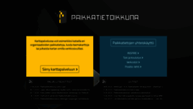 What Paikkatietoikkuna.fi website looked like in 2020 (3 years ago)