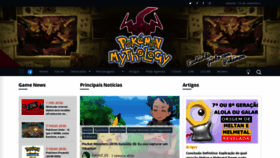 What Pokemythology.net website looked like in 2020 (3 years ago)