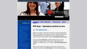 What Phpshop.cz website looked like in 2020 (3 years ago)