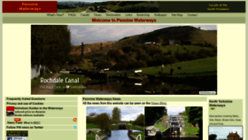 What Penninewaterways.co.uk website looked like in 2020 (4 years ago)