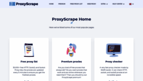 What Proxyscrape.com website looked like in 2020 (3 years ago)