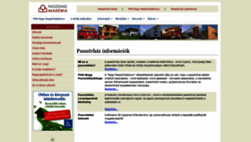 What Passzivhaz-akademia.hu website looked like in 2020 (3 years ago)