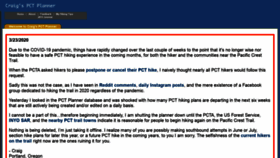 What Pctplanner.com website looked like in 2020 (3 years ago)