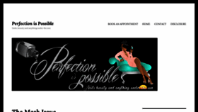 What Perfectionispossible.com website looked like in 2020 (3 years ago)
