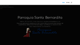 What Parroquiasantabernardita.org website looked like in 2020 (3 years ago)