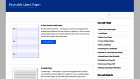 What Printablelinedpaper.com website looked like in 2020 (3 years ago)