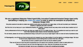 What Patentagentip.com website looked like in 2020 (3 years ago)