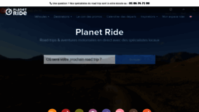 What Planet-ride.com website looked like in 2020 (3 years ago)