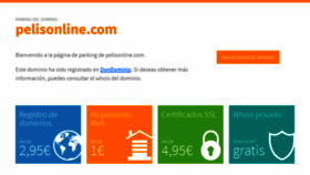 What Pelisonline.com website looked like in 2020 (3 years ago)