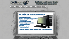 What Proficom.rs website looked like in 2020 (4 years ago)