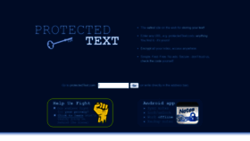 What Protectedtext.com website looked like in 2020 (3 years ago)