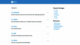 What Package.elm-lang.org website looked like in 2020 (3 years ago)
