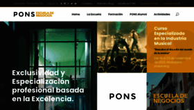 What Ponsescueladenegocios.com website looked like in 2020 (3 years ago)