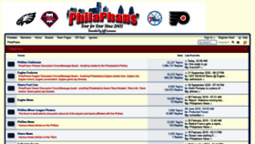 What Philaphans.com website looked like in 2020 (3 years ago)