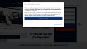 What Palafoxhoteles.com website looked like in 2020 (3 years ago)