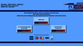 What Pccomputerservice.de website looked like in 2020 (3 years ago)