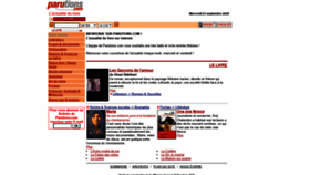 What Parutions.com website looked like in 2020 (3 years ago)