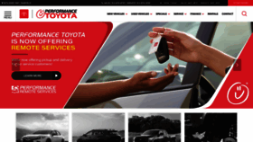 What Performancetoyotastore.com website looked like in 2020 (3 years ago)