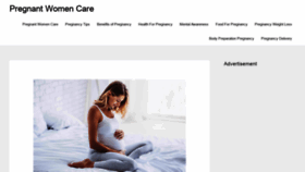 What Pregnantwomencare.com website looked like in 2020 (3 years ago)