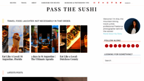 What Passthesushi.com website looked like in 2020 (3 years ago)