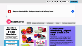 What Paperkawaii.com website looked like in 2020 (3 years ago)