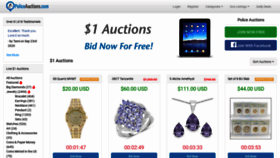 What Policeauctions.com website looked like in 2020 (3 years ago)