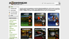 What Pozanimaj.se website looked like in 2020 (3 years ago)