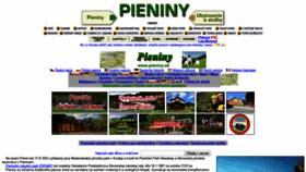 What Pieniny.sk website looked like in 2020 (3 years ago)