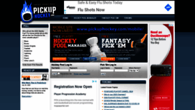 What Pickuphockey.com website looked like in 2020 (3 years ago)