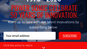What Power-sonic.com website looked like in 2020 (3 years ago)