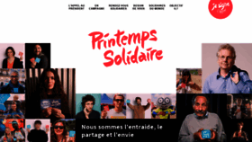 What Printemps-solidaire.fr website looked like in 2020 (3 years ago)
