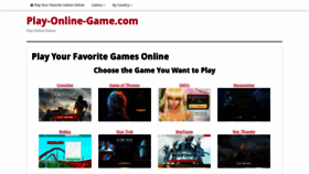 What Play-online-game.com website looked like in 2020 (3 years ago)
