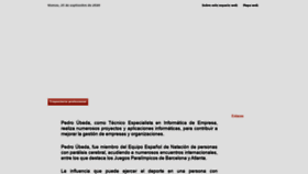 What Pedroubeda.com website looked like in 2020 (3 years ago)