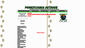 What Pennsylvaniaoutdoor.com website looked like in 2020 (3 years ago)