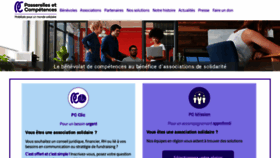 What Passerellesetcompetences.org website looked like in 2020 (3 years ago)